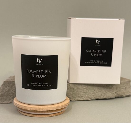 Scented candle "SUGARED FIR & PLUM"